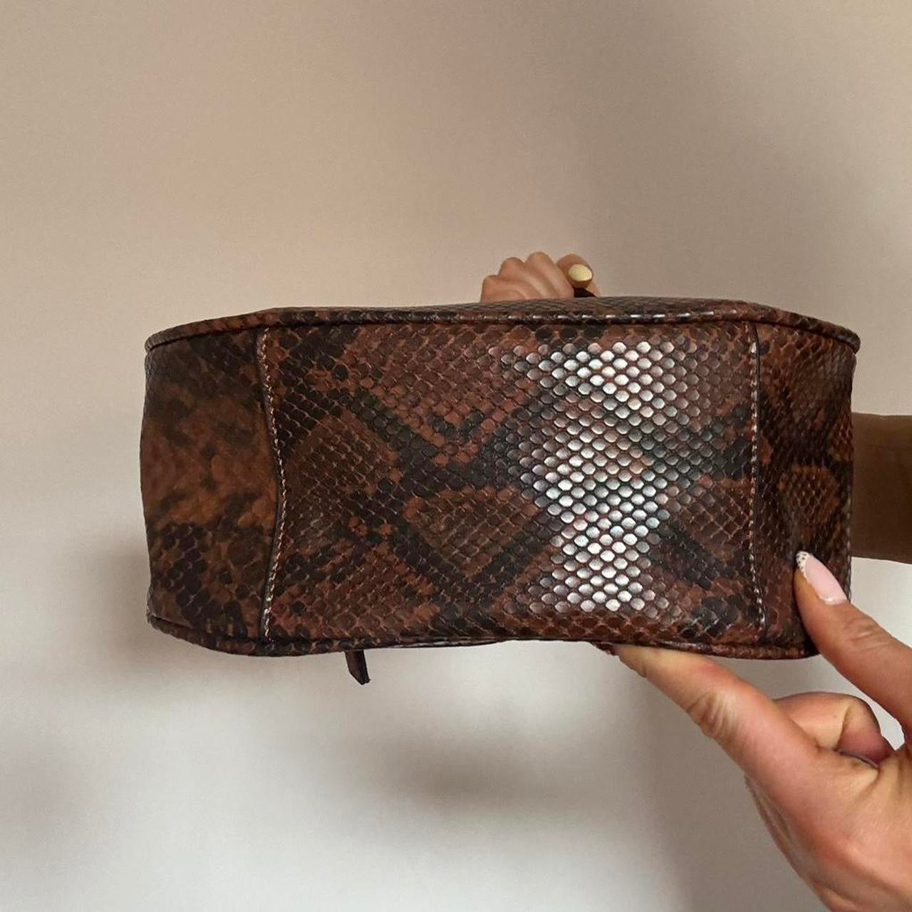 Snakeskin brown bag