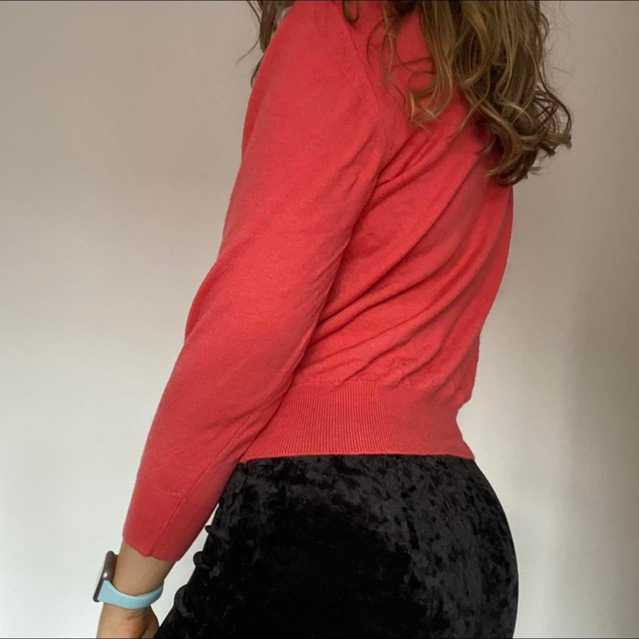 Coral 100% wool jumper S