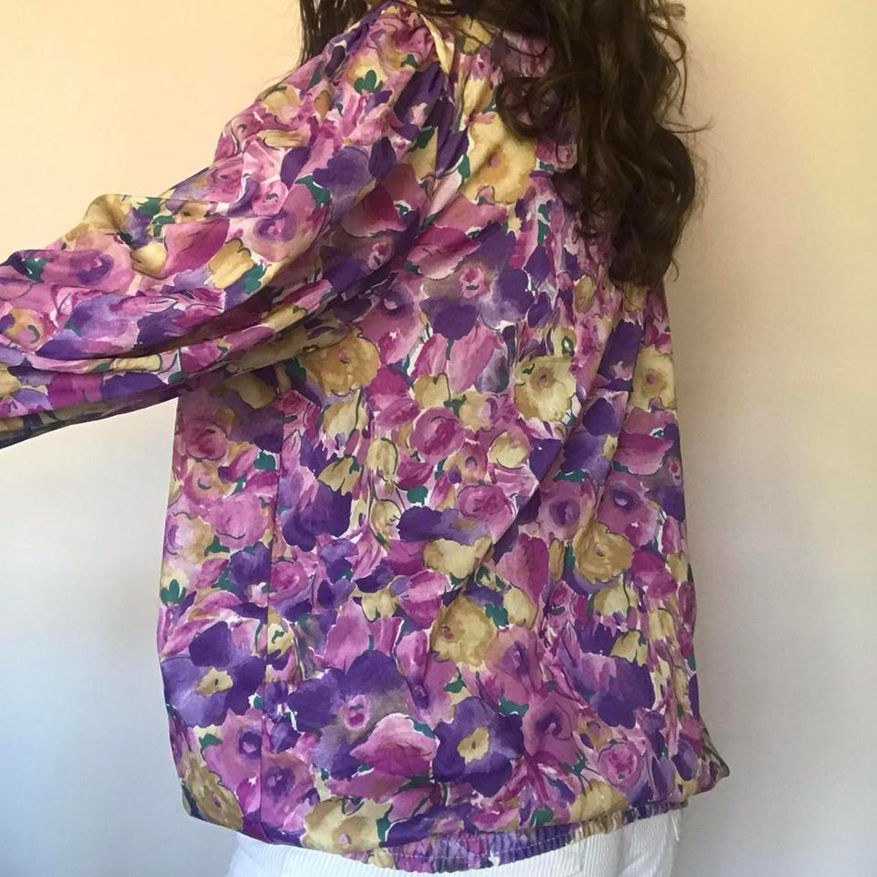 Pink floral shirt XL