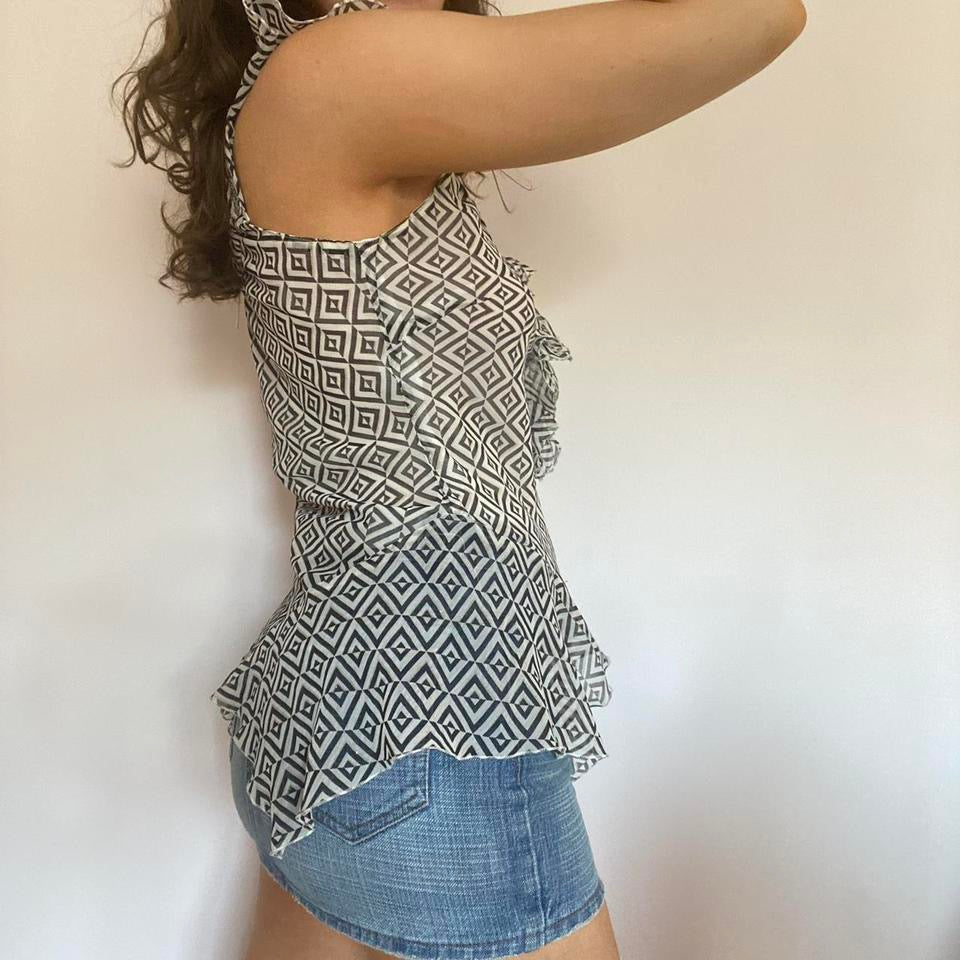 00s sparkly cami top small