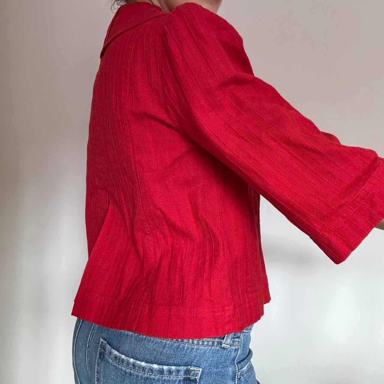100% cotton red jacket 8