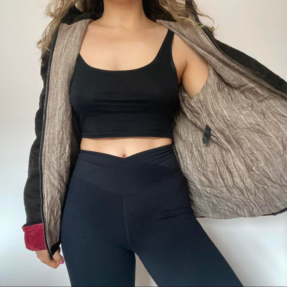 Corduroy alpaca jacket large