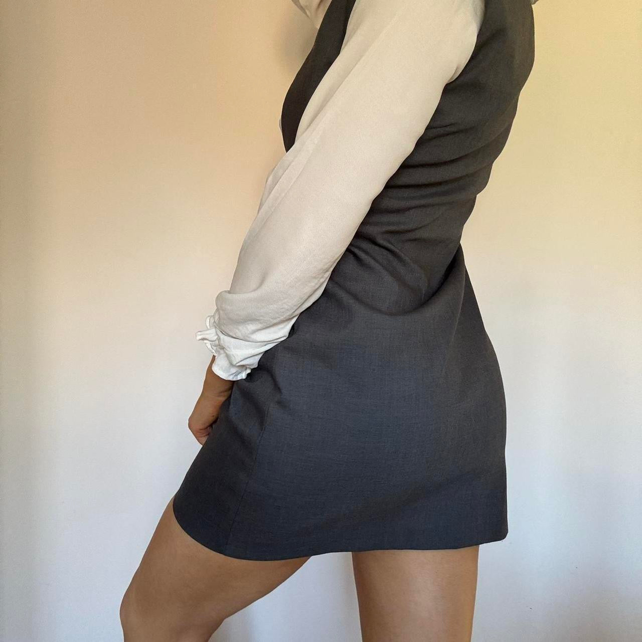 Office siren pinafore dress S