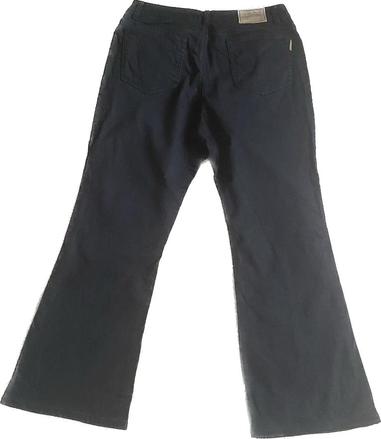 Black high waisted bootcut jeans w35”