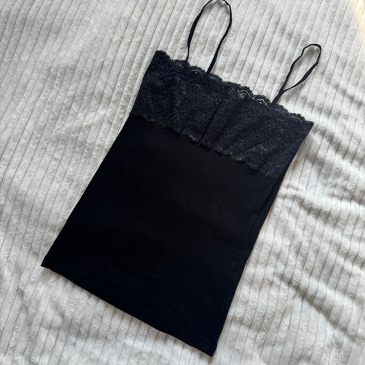 00s black lace cami XS/S