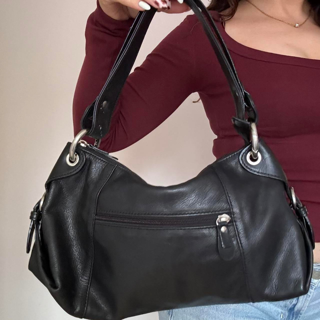Gianni conti black leather bag