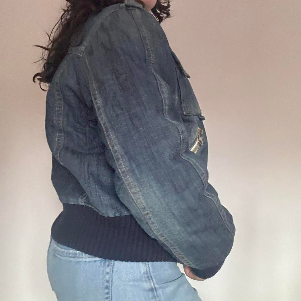 Denim padded jacket M