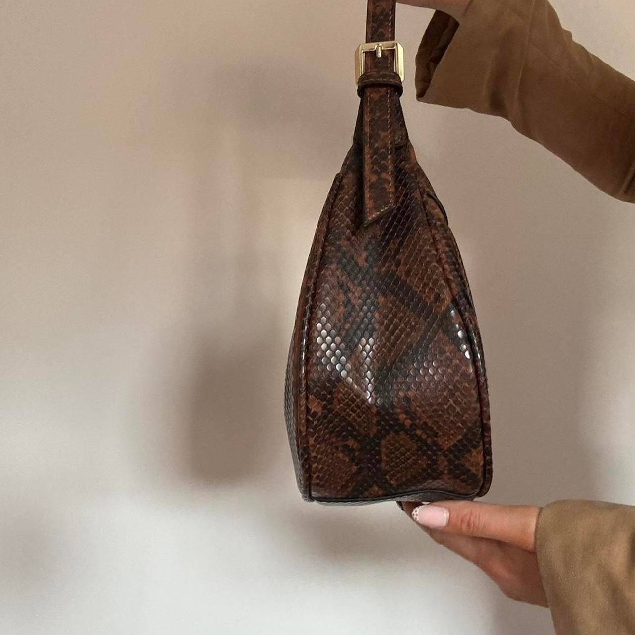 Snakeskin brown bag