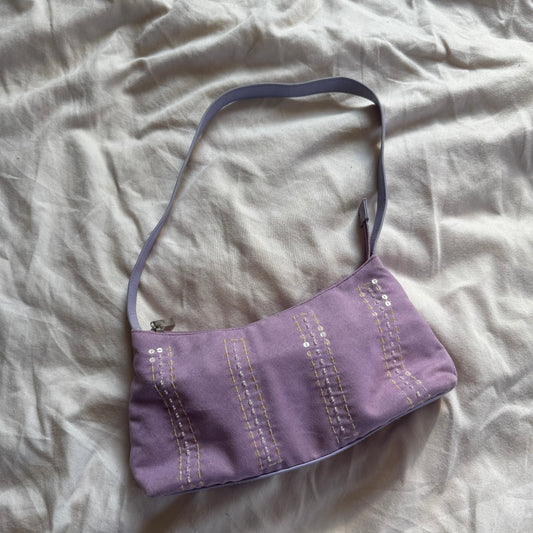 Lilac sequin bag