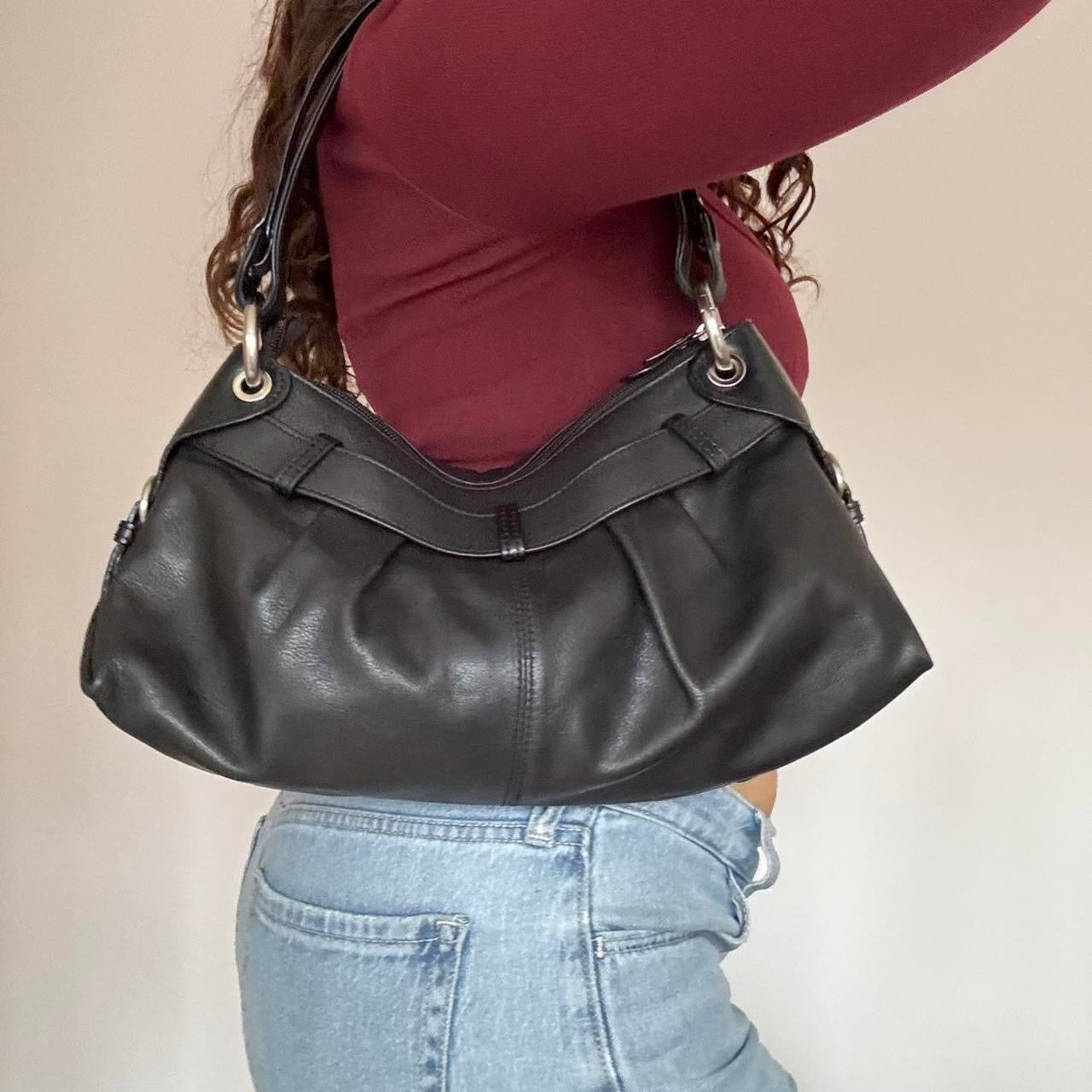 Gianni conti black leather bag