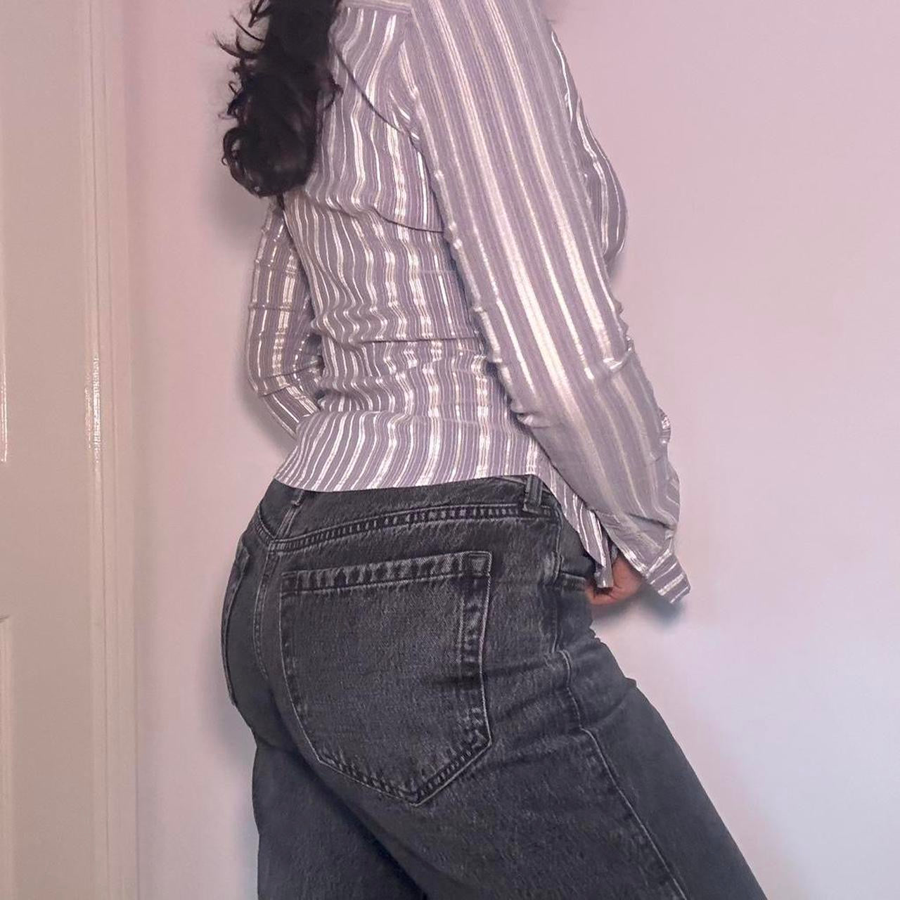 00s pinstripe shirt S