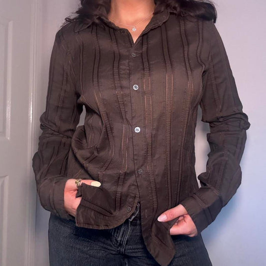 00s marella brown shirt M