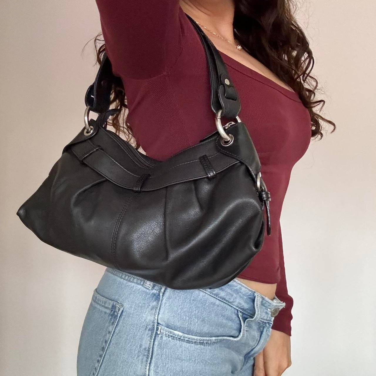 Gianni conti black leather bag