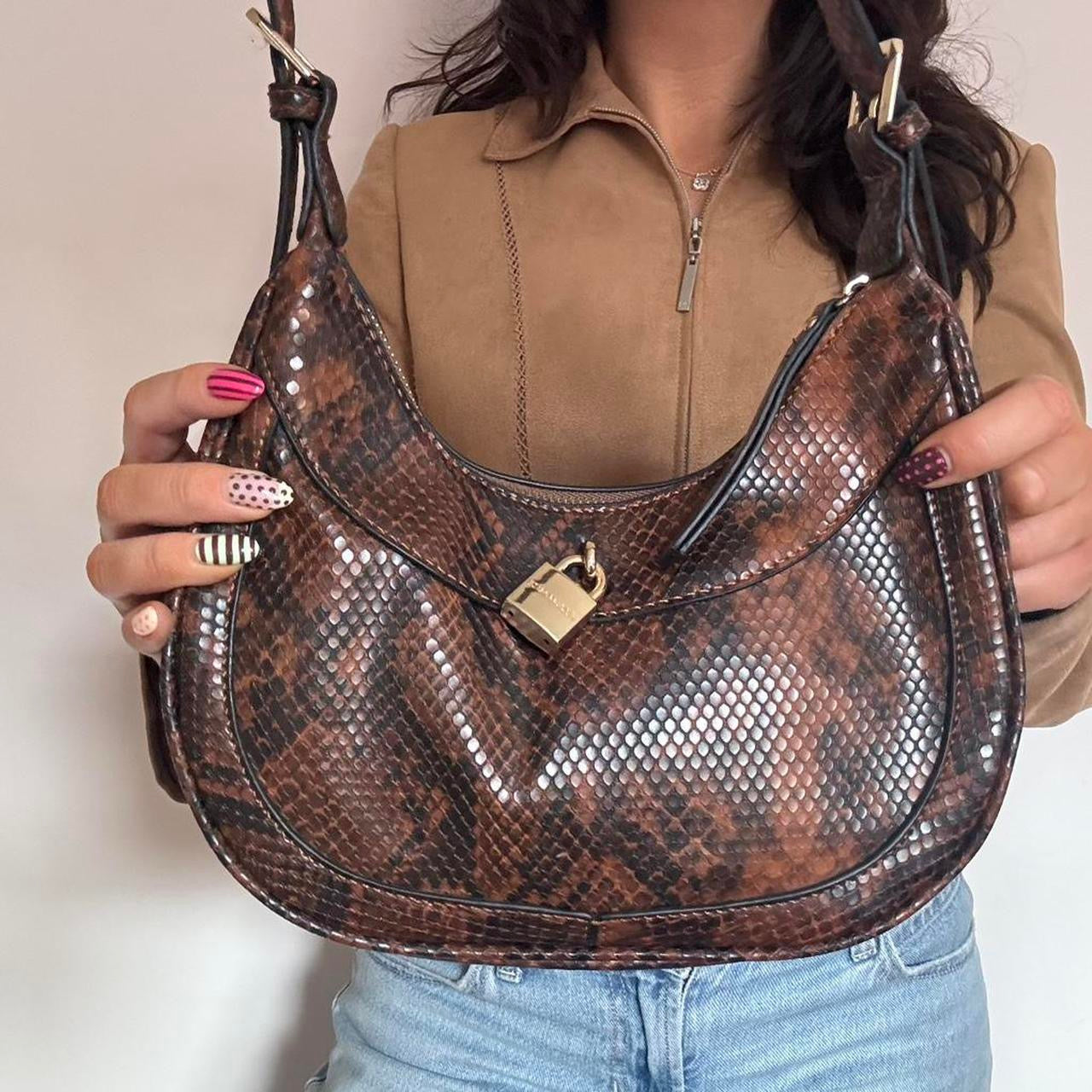 Snakeskin brown bag