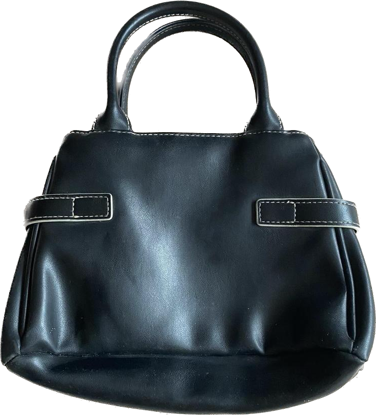 00s next leather look mini buckle handbag
