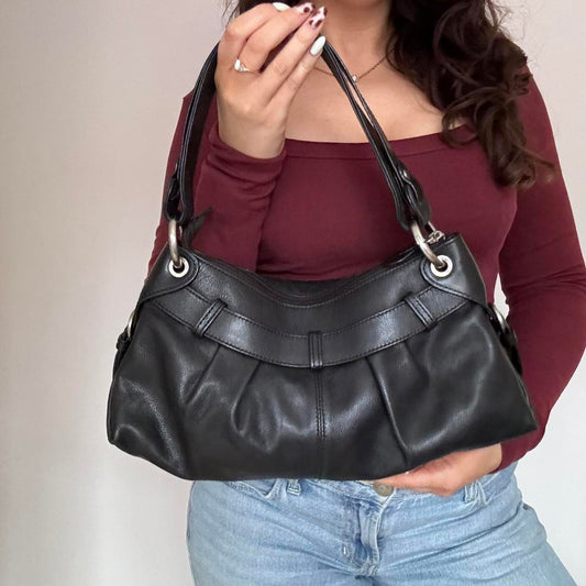 Gianni conti black leather bag