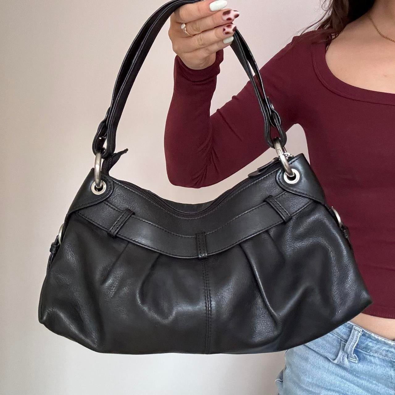 Gianni conti black leather bag