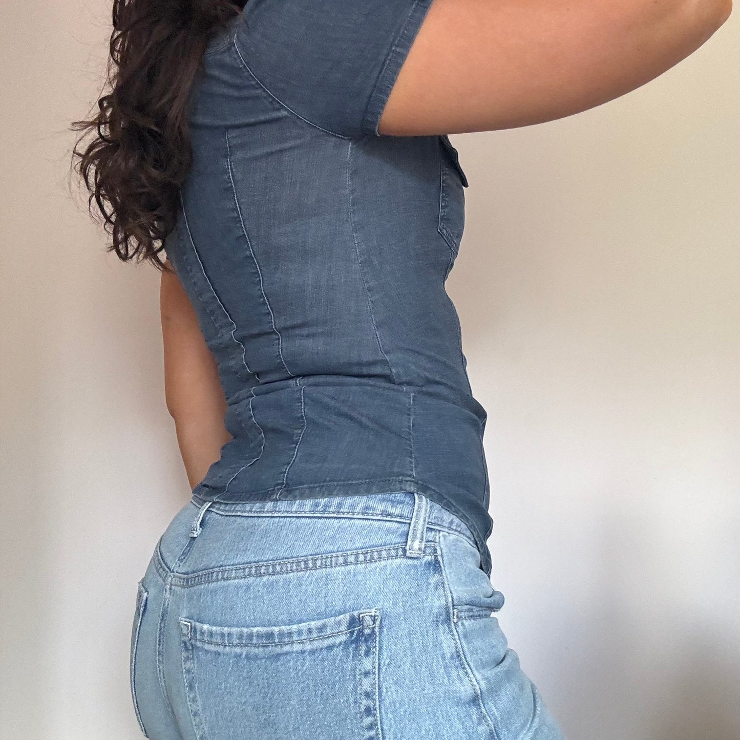 Elisabetta Franchi denim shirt 4/6