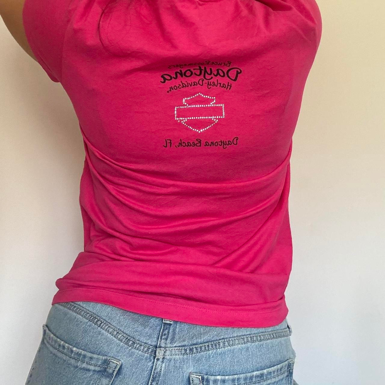 Harley Davidson pink tshirt M