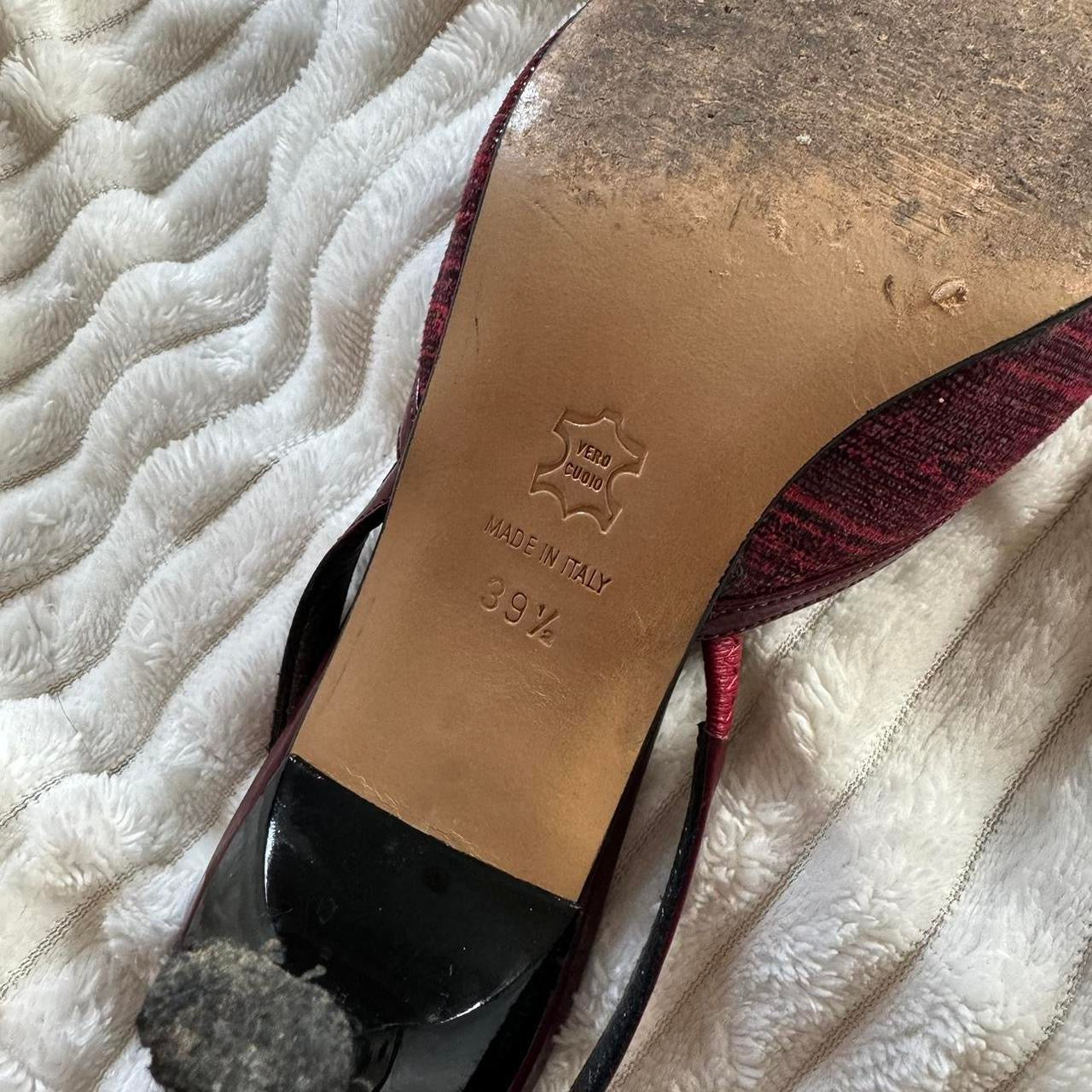 Italian leather heels 6.5