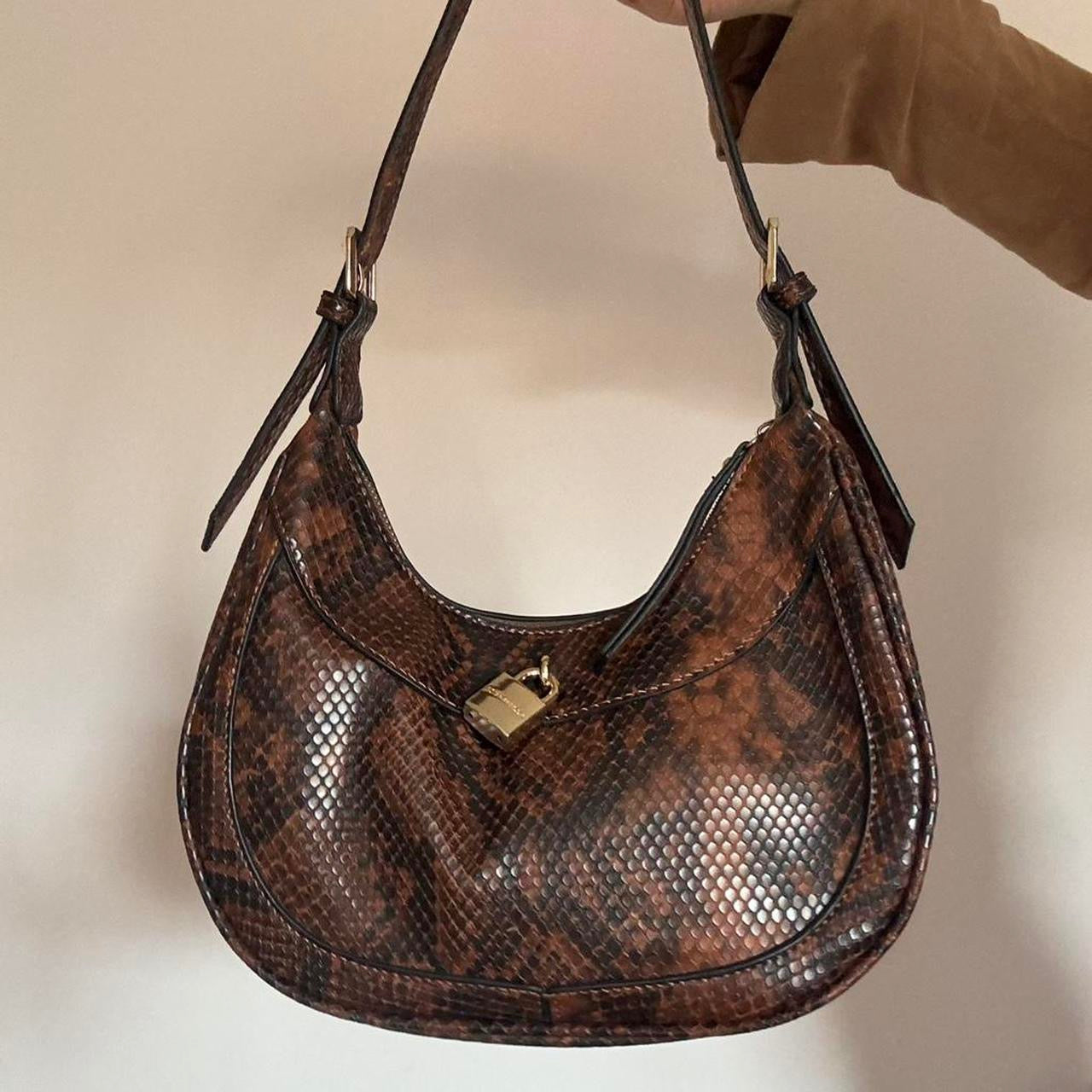 Snakeskin brown bag