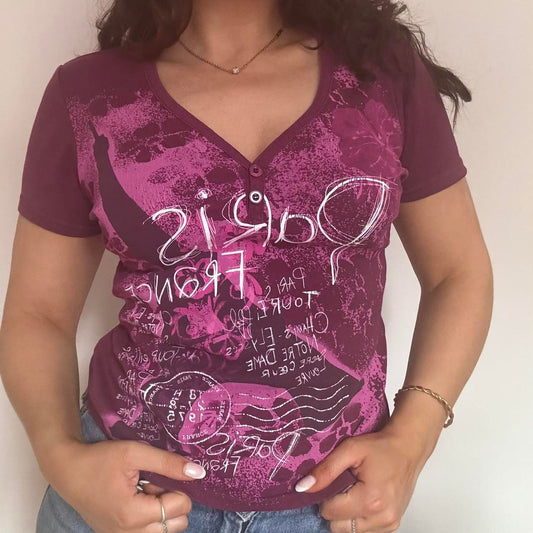 00s Paris tshirt M