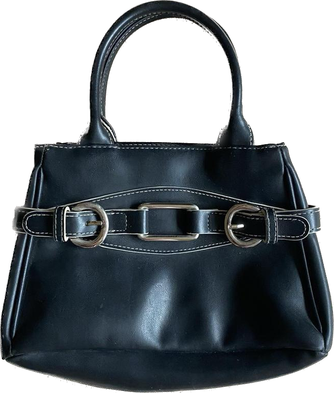 00s next leather look mini buckle handbag