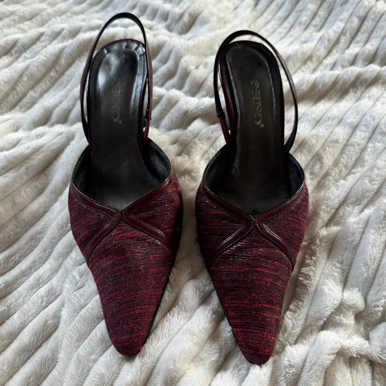 Italian leather heels 6.5