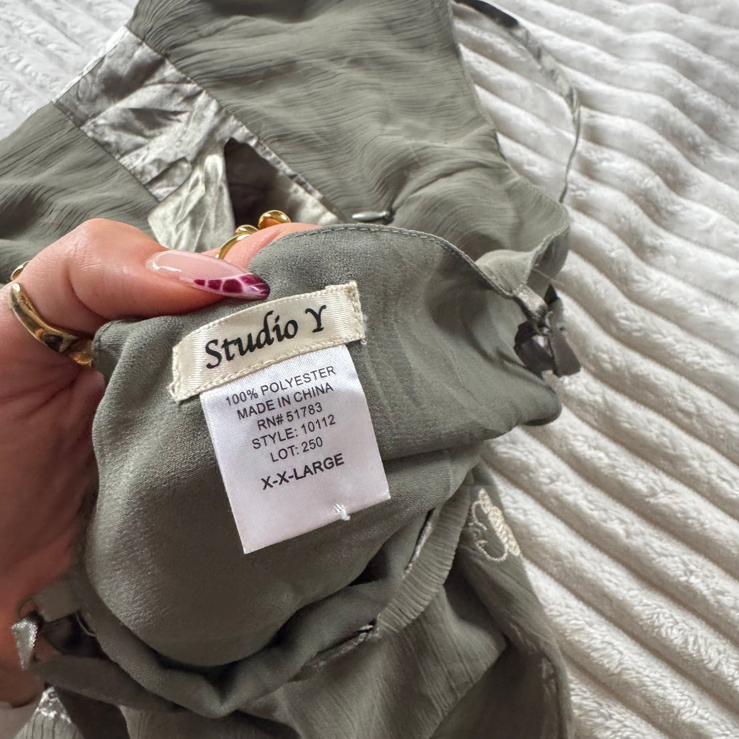 00s khaki cami top M