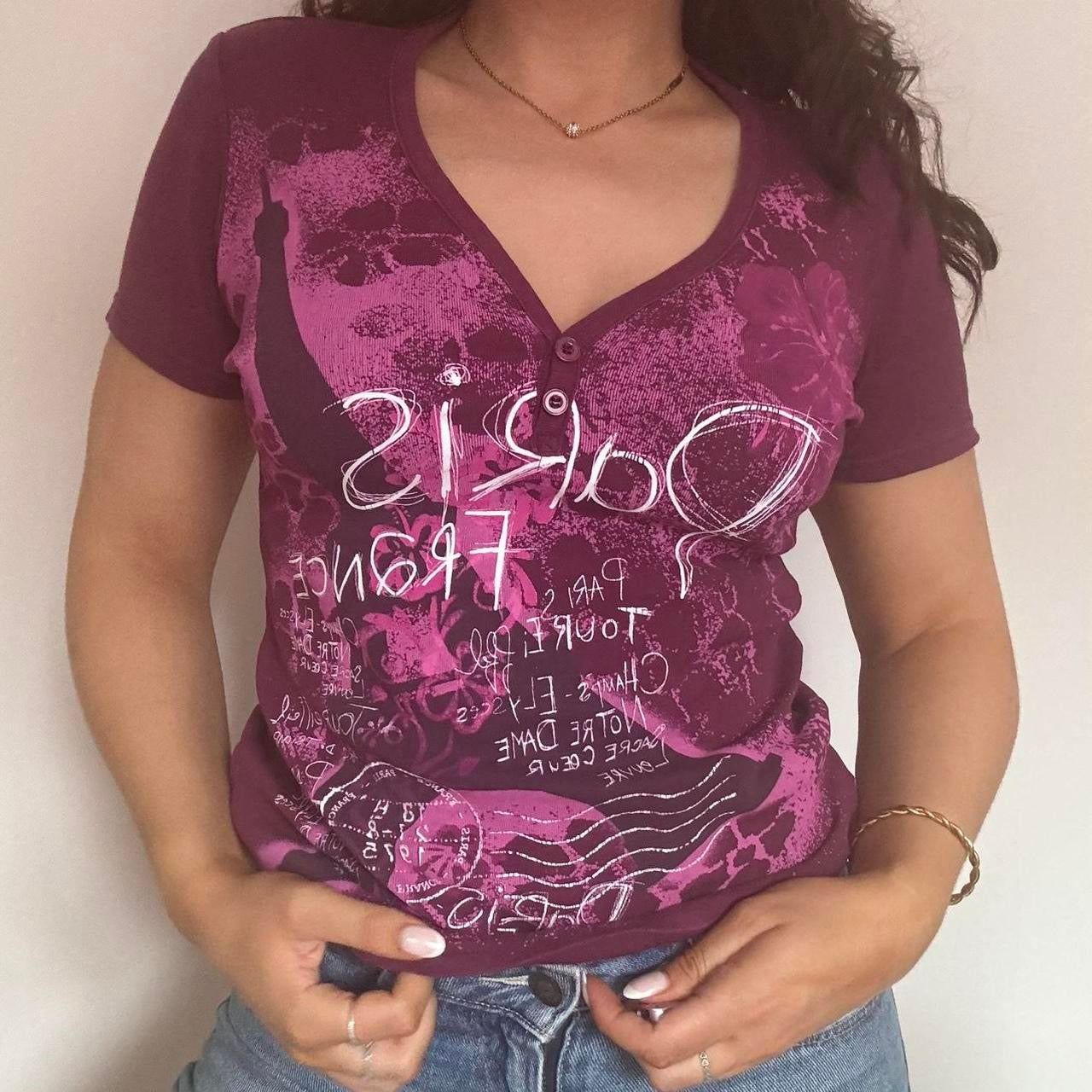 00s Paris tshirt M