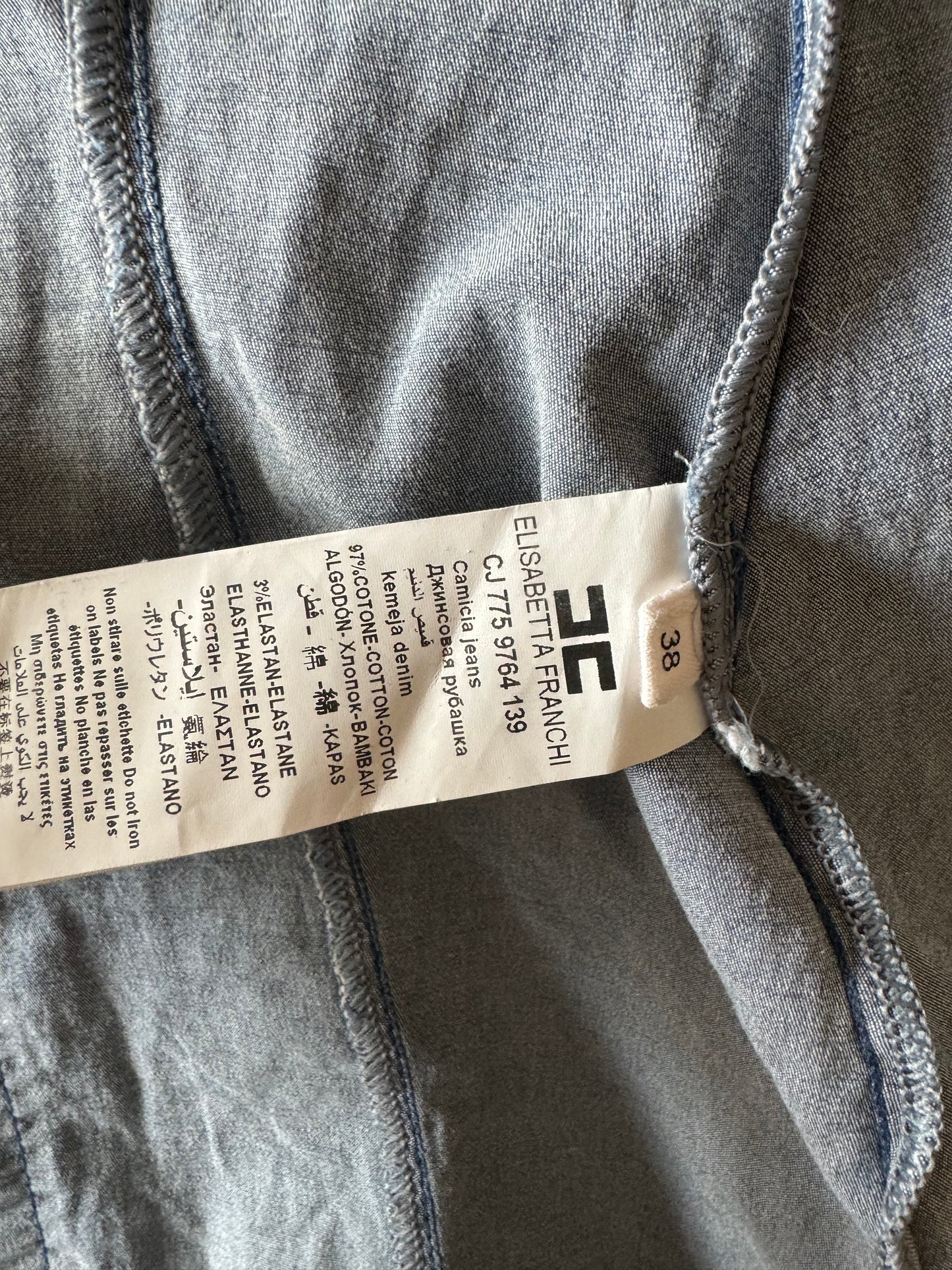 Elisabetta Franchi denim shirt 4/6