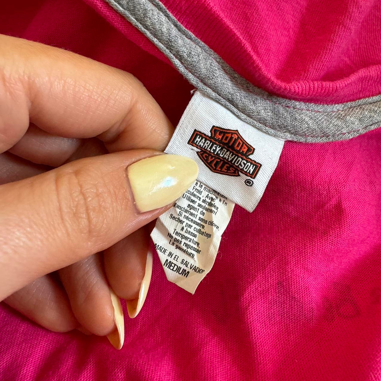 Harley Davidson pink tshirt M