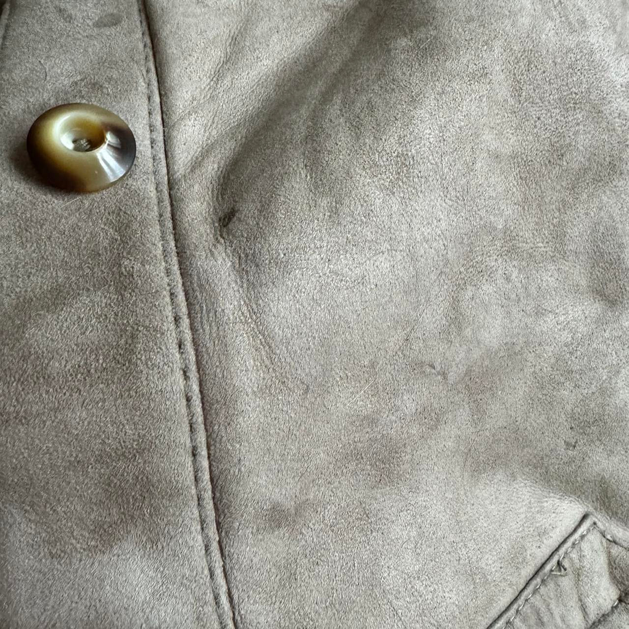 00s brown suede coat M