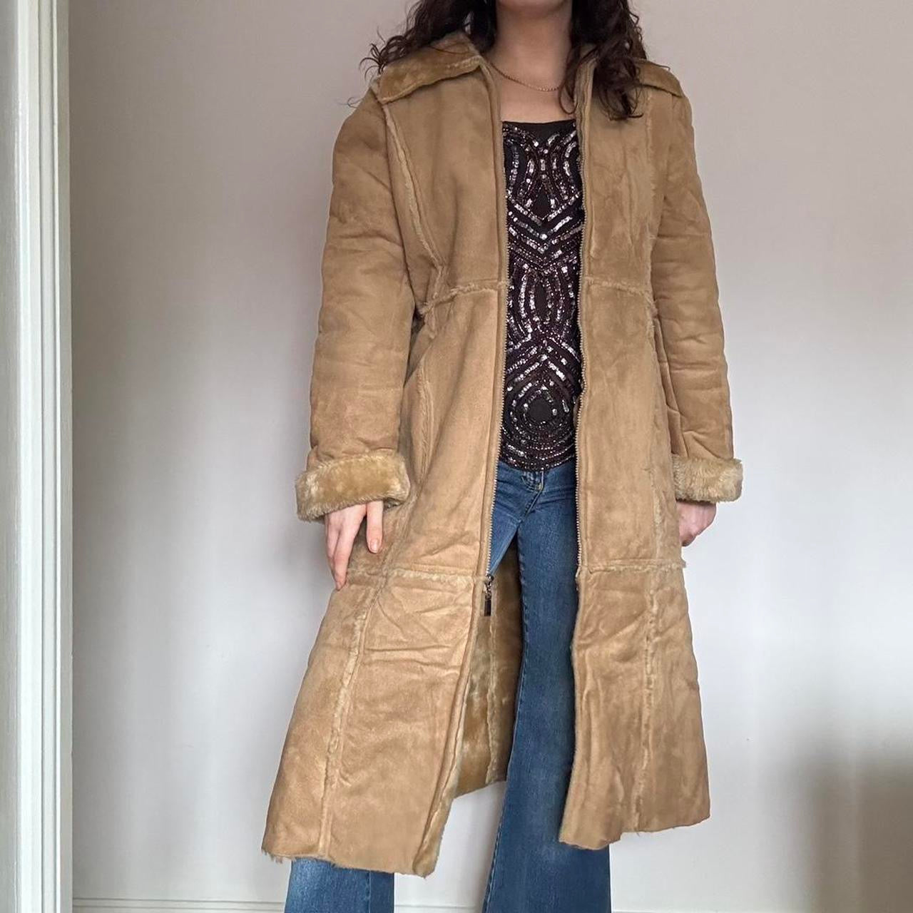00s tan Afghan coat M