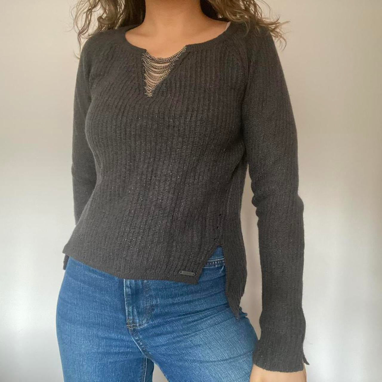 Guess grey metallic jumper S