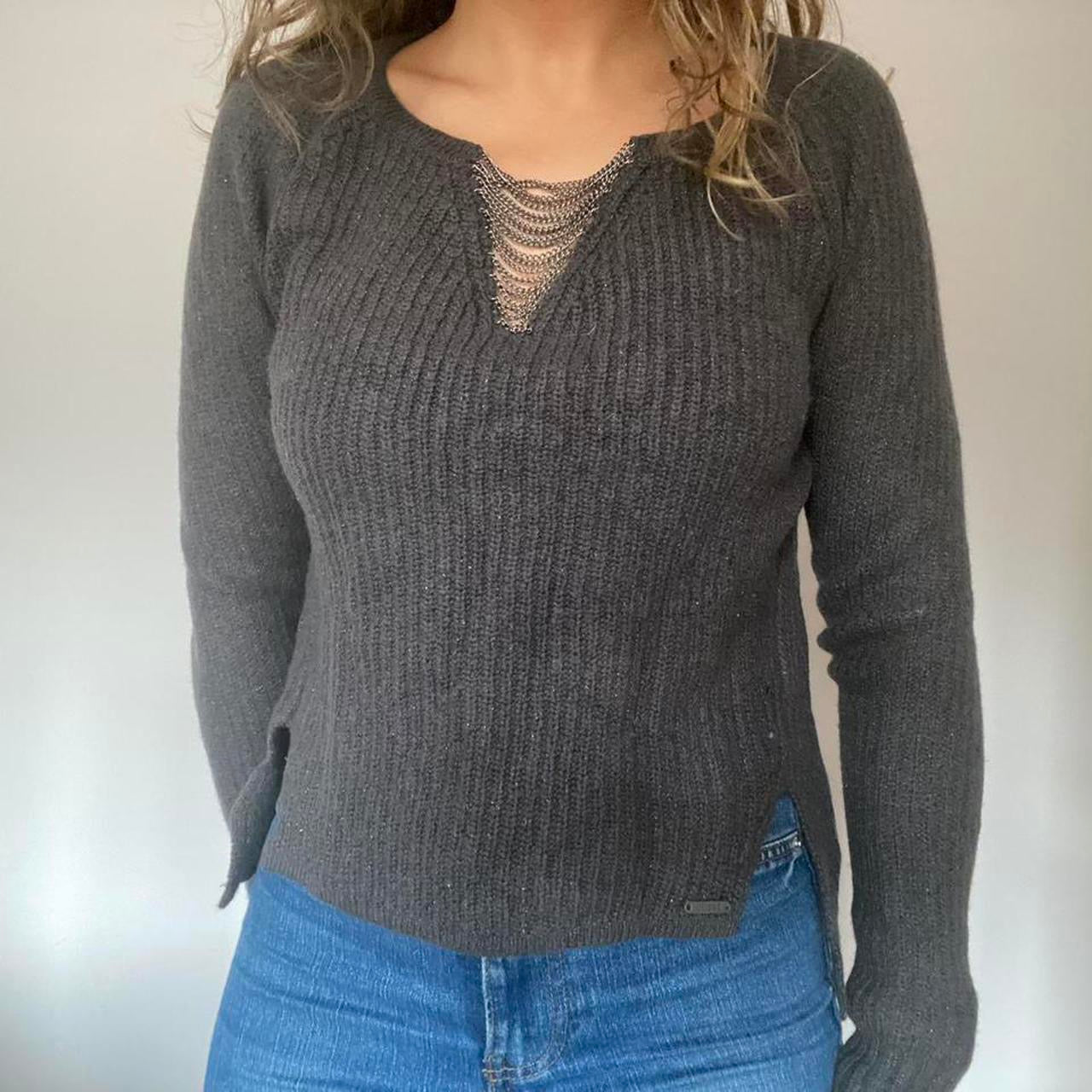 Guess grey metallic jumper S