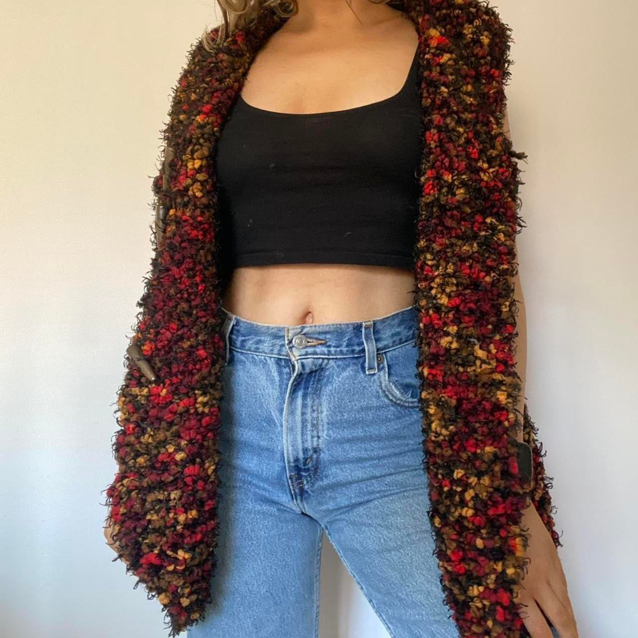 Chenille knit waistcoat XL