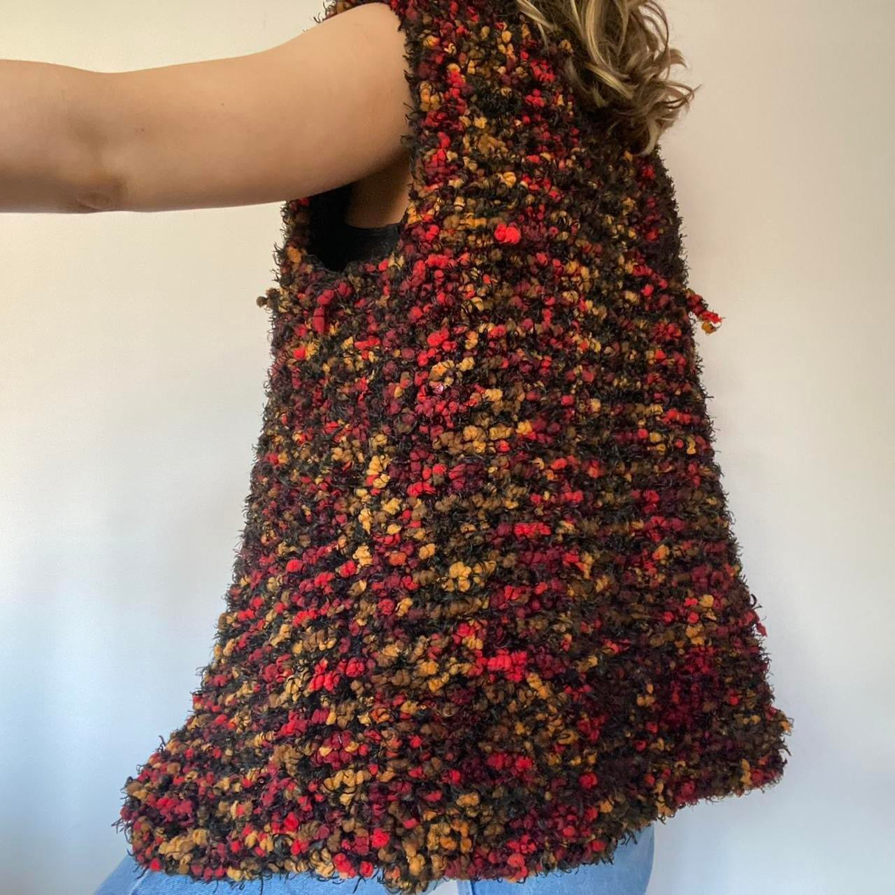 Chenille knit waistcoat XL