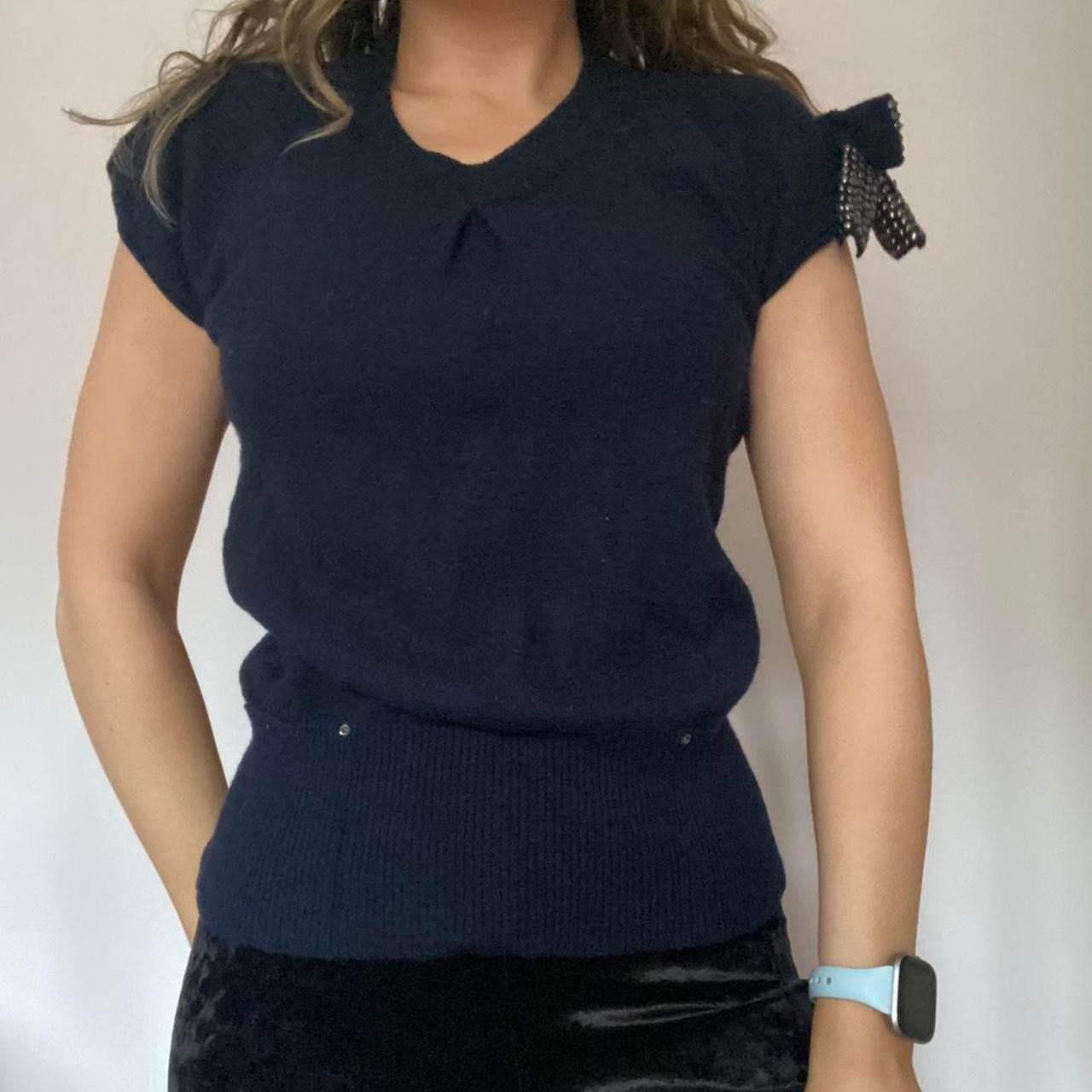 Liu Jo navy wool sweater vest S