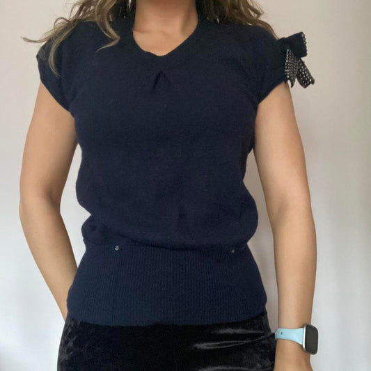 Liu Jo navy wool sweater vest S