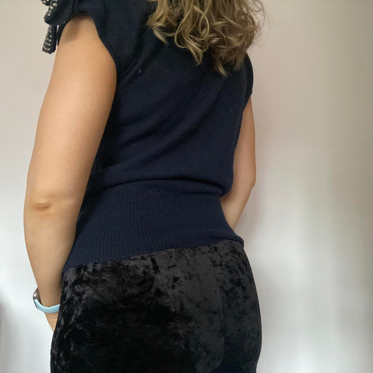 Liu Jo navy wool sweater vest S