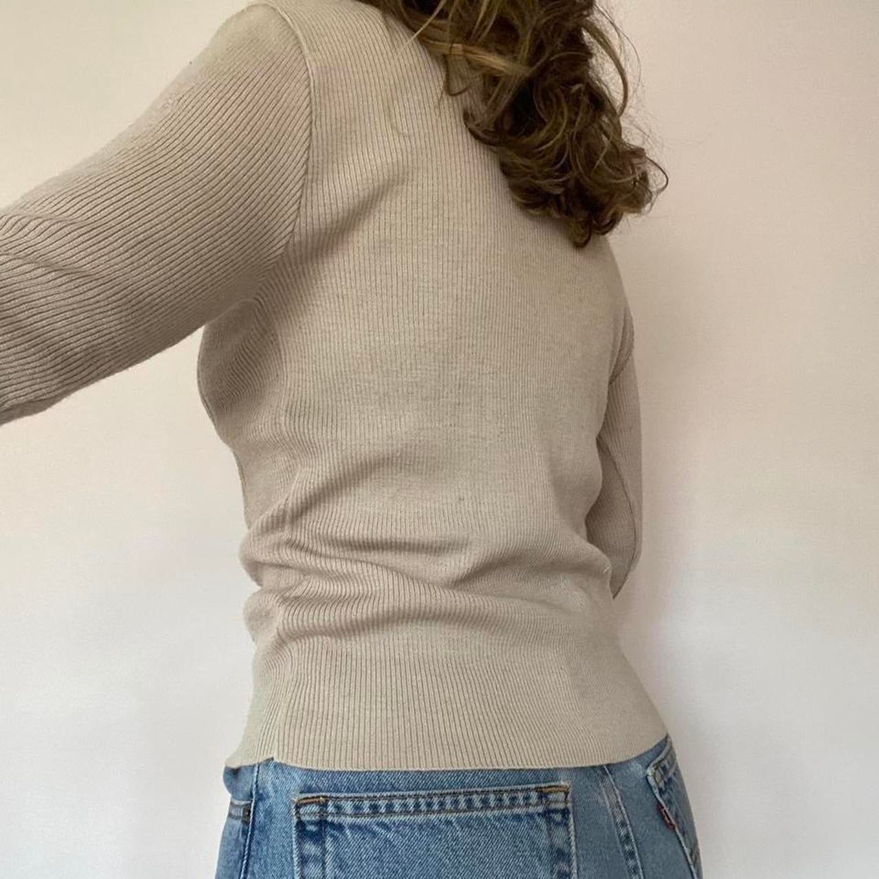 Beige knit cardigan XS/S