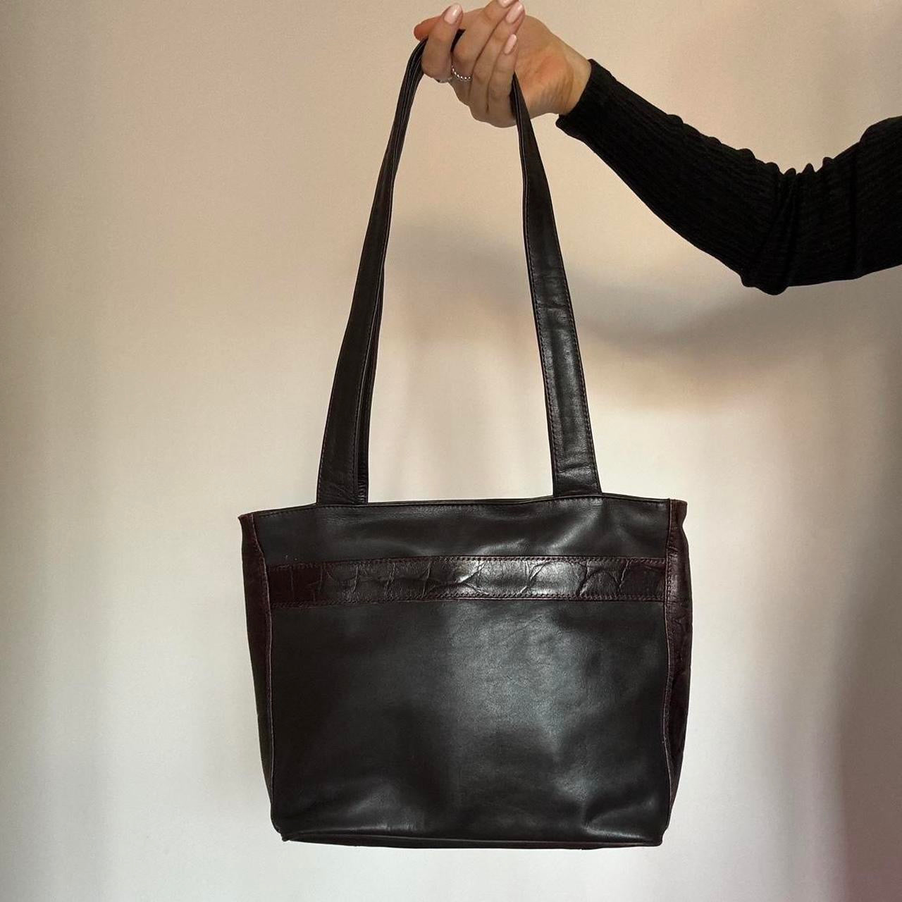 Brown leather bag