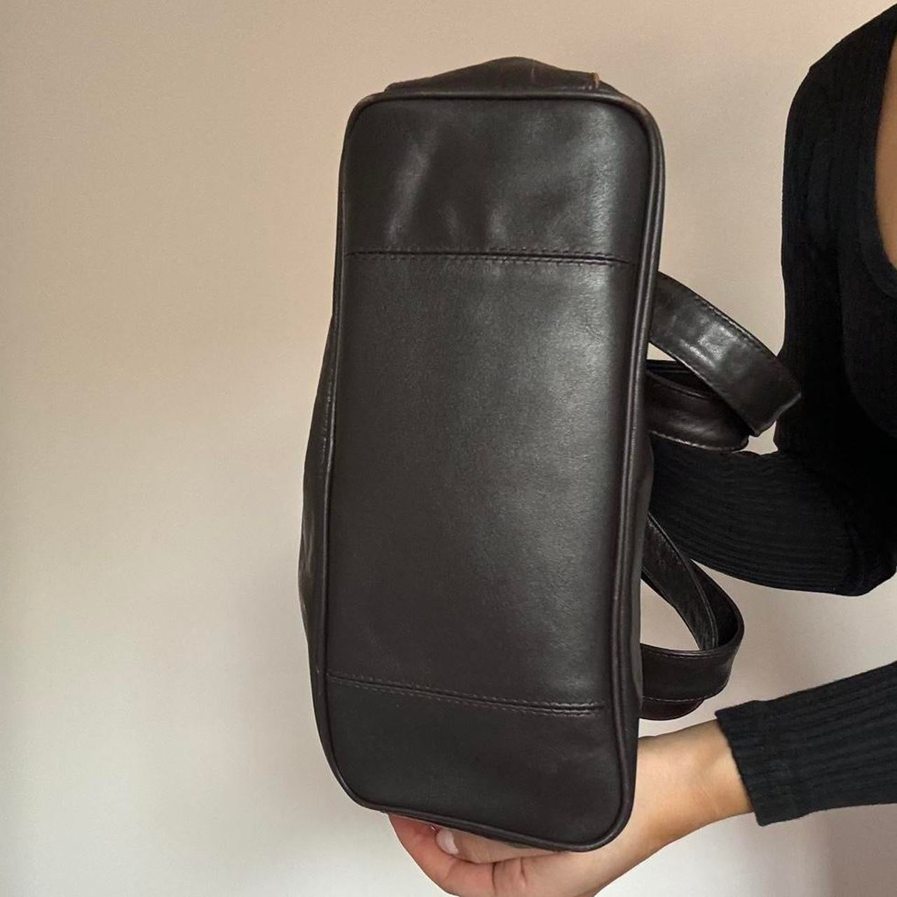 Brown leather bag