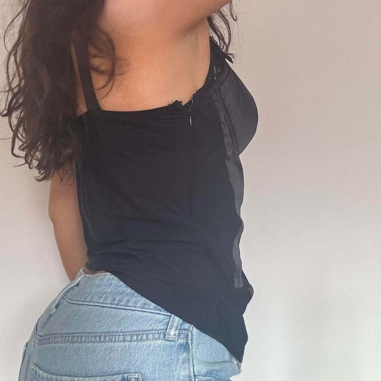 00s black corset top S