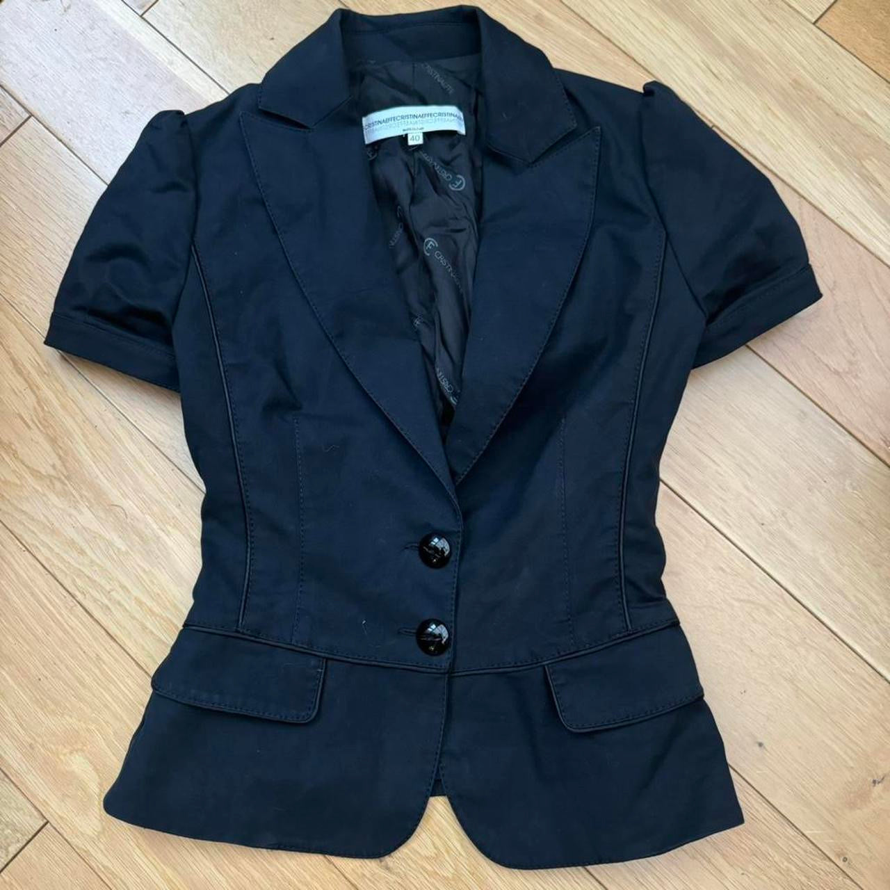 Italian designer blazer top XS