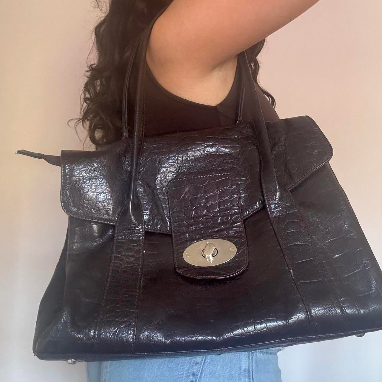 00s brown leather bag