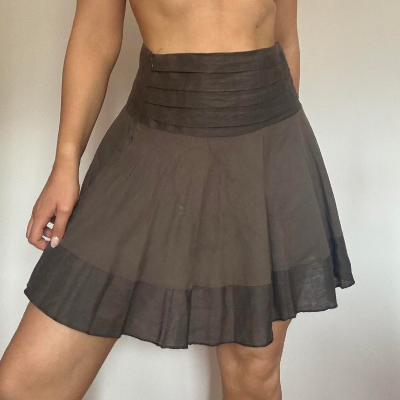 Brown skirt w32