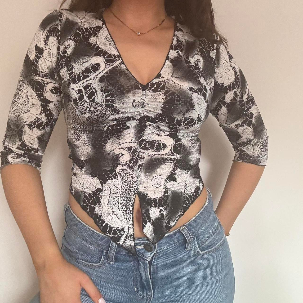 00s floral top XS/S