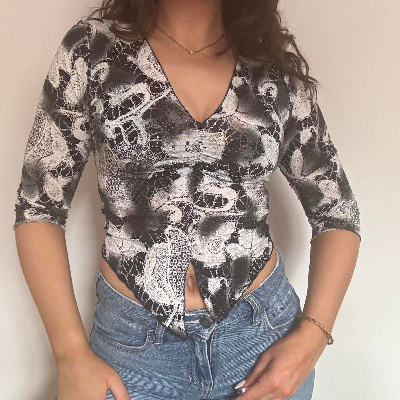 00s floral top XS/S